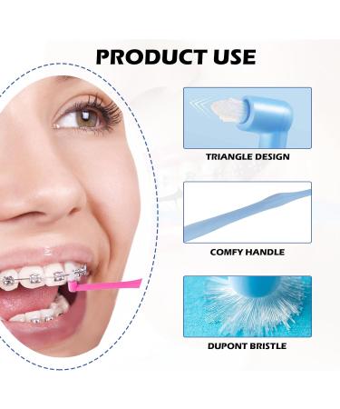 Buy 6-Pack Soft Slim Insert Stream Brushes for Braces & Orthodontic Care - Detailed Cleaning 3 Colors - Buy Online on GoSupps.com