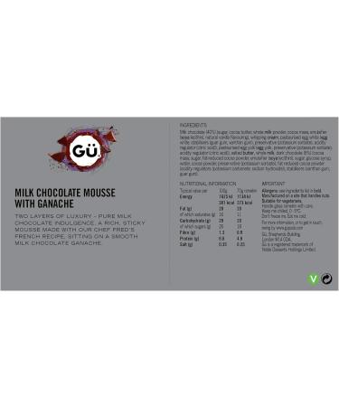 G Puds Milk Chocolate Mousses with Ganache 2 x 70g - Buy Online on GoSupps.com