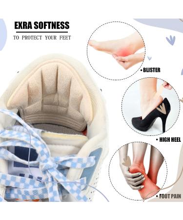 Boyiee 12-Piece Heel Grips | Leather Heel Cushion Inserts for Loose Shoes | Prevent Heel Slip & Blisters | Comfortable Shoe Fit | Black/Nude - Buy Online on GoSupps.com