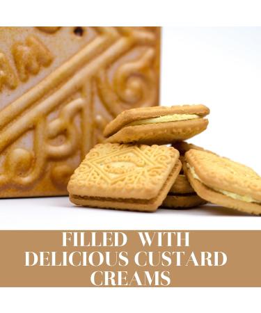 Giant Custard Cream Biscuits Gift Set - Custard Creams Novelty Biscuit Tin Family Biscuits Box with Custard Cream Luxury Biscuits - British Fathers Day Gift Ideas for Dads Birthday Hamper Tins 450g - Buy Online on GoSupps.com