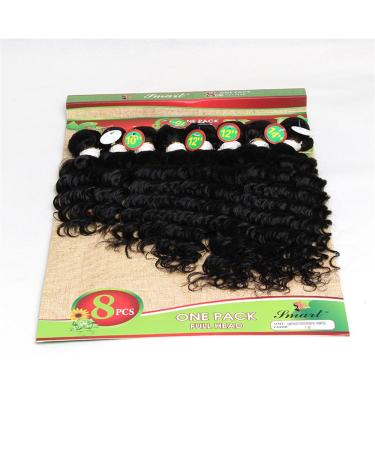 Eunice 8-Piece Deep Curly Tape-In Hair Extensions - Fading to Black Ombre (8-14 Inches) - Buy Online on GoSupps.com