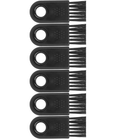 6Pcs Electric Shaver Cleaning Brush - Round Hole Design Travel & Bathroom Essential Black | Best for Home & Toilet - Buy Online on GoSupps.com