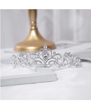 Mcrown Crystal Tiara for Women - Wedding Bridal Headband for Princess Prom Birthday Party - Buy Online on GoSupps.com
