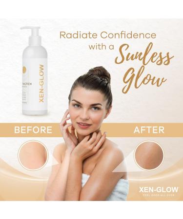 Dark Self Tanning Lotion for Face & Body - Hydrating Sunless Tanner for a Natural Streak-Free Olive with Vitamin E C & Aloe - Fast-Drying Dark Self Tanner for Sensitive Fair & Pale Skin - 8 fl oz - Buy Online on GoSupps.com