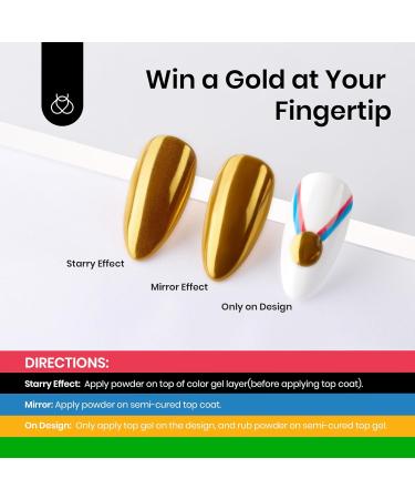 Beetles Gel Nail Polish Set 7 Vibrant Colors & Golden Chrome - Soak Off UV Gel with Double-Ended Brush - Perfect for Stunning Nails 2024 - Buy Online on GoSupps.com