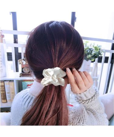 24 Pcs Satin Silk Hair Scrunchies - Fashion Hair Ties for Women and Girls - Multi-colored Hair Accessories - 4.5 Inch - Buy Online on GoSupps.com