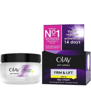 Olay Anti-Wrinkle Firm & Lift Day Cream SPF 15 50ml by Olay - Buy Online on GoSupps.com