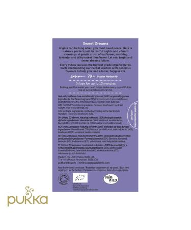 Pukka Organic Tea Bags  Night Time Herbal Tea with Chamomile  Lavendar & Valerian  Perfect for Easing into a Soothing Sleep  20 Count (Pack of 3) 60 Tea Bags Night Time 60 Tea Bags - Buy Online on GoSupps.com