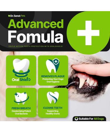 Dr Senst Pets Plaque Off Powder For Dogs 185g | No Need For Dog Toothbrush Dog Toothpaste Dental Sticks Dogs | Dog Tooth Cleaner & Dog Breath Freshener 100% Natural Dog Dental Care | Scoop Inside Tub 185 g (Pack of 1) - Buy Online on GoSupps.com