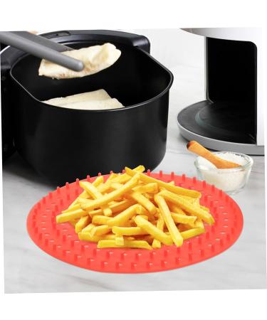 Alipis 2pcs Silicone Fryer Liners Airfryer Kitchen Accessory Non Stick Silicone Liner Air Hole Washable As Shown 20.3X20.3CM - Buy Online on GoSupps.com