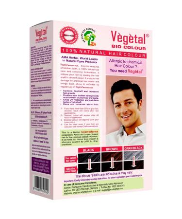 Vegetal Bio Colour - Dark Brown 50g | Natural Hair Color for Healthy Hair | International Shipping Available - Buy Online on GoSupps.com