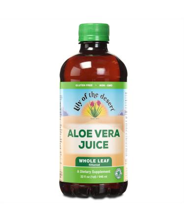 Lily Of The Desert Aloe Vera Juice (Whole Leaf, 32oz) Whole Leaf 32 Fl Oz (Pack of 1)