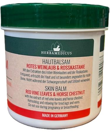 Herbamedicus Red vine leaves & horse chestnut cream 2 x 250 ml - Buy Online on GoSupps.com