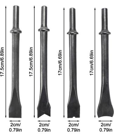 RELMON 8 Pcs Pneumatic Chisel Set for Air Hammer - 7 Shapes Concrete Masonry Drill Bits - Buy Online on GoSupps.com