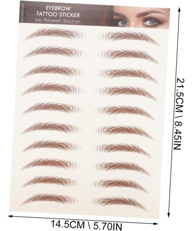  Angoily Angoily False Eyebrow Stickers - 8 Sheets of Realistic Stickers for Natural Eyebrows on Natural Hair - Buy Online on GoSupps.com