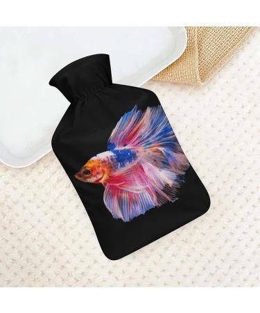 Buy Color Fish Hot Water Bottle with Plush Cover - Hand Warmer for Adults & Kids - 26.5x15.3cm - International Shipping Available - Buy Online on GoSupps.com