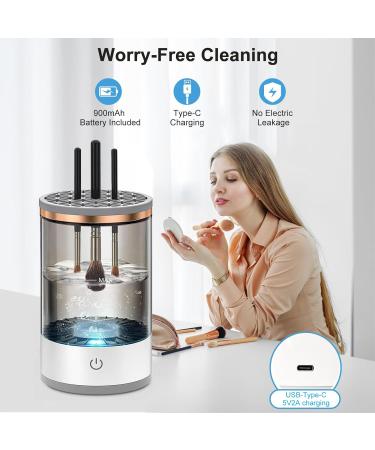 2024 Upgrade Electric Makeup Brush Cleaner - Rechargeable & Automatic for Deep Cleaning | Perfect for Beauty Brush Sets Eyeshadow & Blush Brushes - Buy Online on GoSupps.com