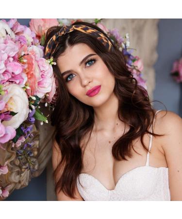 Belerry 2 Pack Leopard Hairbands | Stylish Knot & Turban Headbands for Women & Girls | Trendy Wide Headband Set for International Shipping - Buy Online on GoSupps.com
