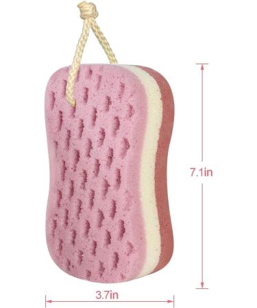 Dravency Large Body Scrubber Sponge Set - Bath Loofah Sponge for Women and Men - No Disintegration or Mould - Buy Online on GoSupps.com