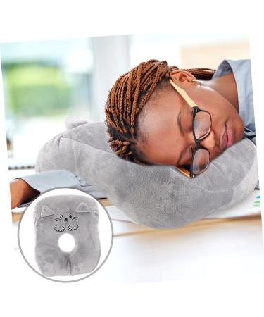 Healeved Neck Nap Pillow - Gray PP Cotton | Comfortable 28x23cm Travel Pillow for Girls - International Shipping Available - Buy Online on GoSupps.com
