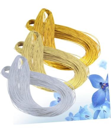 Exceart Gold Metallic Yarn - Best Christmas Gift Cord Jewelry and Craft Thread - Buy Online on GoSupps.com