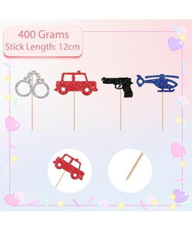 24Pcs Police Cupcake Toppers Police Officer Birthday Cupcake Toppers for Boys Blue&Black Glitter Policemen Cupcake Picks for Baby Shower Police Birthday/Officer Academy Graduation Party Decoration - Buy Online on GoSupps.com