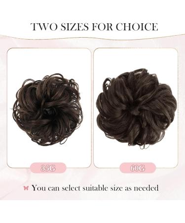 Vlasy Messy Bun Hair Piece Curly Wavy Scrunchie Extension 35g 6# - Women's Chignon Updo Hairpiece - Buy Online on GoSupps.com