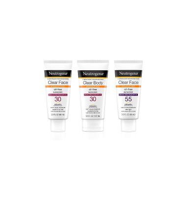 Neutrogena Clear Body Breakout-Free Liquid Sunscreen Lotion for Acne Prone Skin SPF 30 - 5 fl oz - Buy Online on GoSupps.com