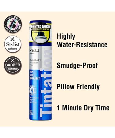 KISS Temporary Hair Color Spray Hair Dye One Day Instant Fast-Drying Washable Halloween Party DIY Cosplay Hair Accessory (Blue Moonlight) - Buy Online on GoSupps.com