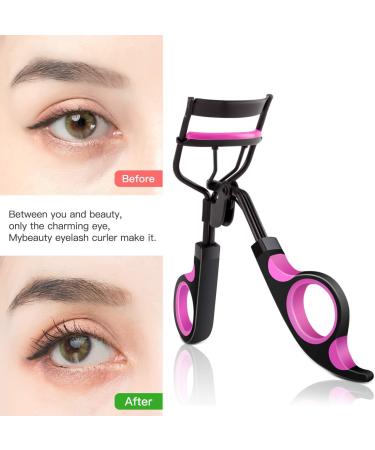 Professional Eyelash Curler with Silicone Pressure Refill Pads Fits All Eye Shapes-No Pinching Get Charming Curled Eyelashes Fits All Eye Shapes (Black) - Buy Online on GoSupps.com