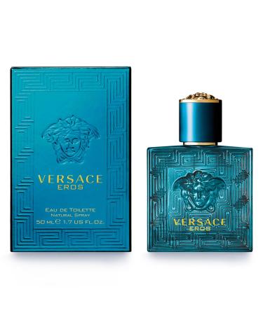 Versace Eros Eau de Toilette Spray for Men 1.7 Ounce 1.7 Fl Oz (Pack of 1) - Buy Online on GoSupps.com