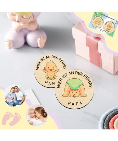 Pulangren Baby Gift for Young Girls & Boys - Unique Pregnancy Gift Wooden Decision Coin Baptism Gift Ideas for Expectant Mothers - Buy Online on GoSupps.com