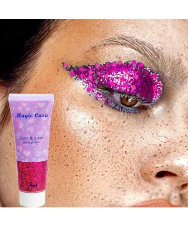  Jildouf Face glitter Fish Scale Glitter Liquid Eyeshadow - Shimmering Body Gel for Festival Art Party Halloween Long-lasting glitter Jildouf - Buy Online on GoSupps.com