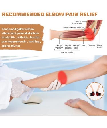 Copper Elbow Compression Sleeves - 2 Pack for Tennis Elbow Relief - Medium Size - Buy Online on GoSupps.com