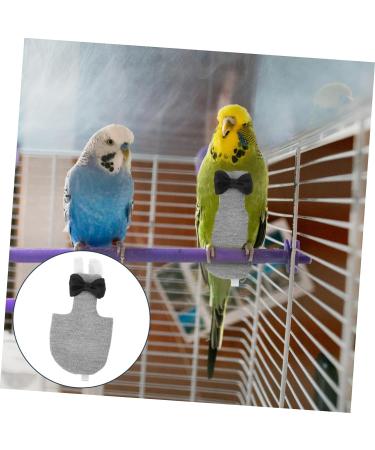 Mipcase Stylish Parrot Clothes 5pcs Flying Bird Diapers Seat Belt Cotton Fashion Conure Flight Suit Diaper 17x9cmx5pcs Greyx5pcs - Buy Online on GoSupps.com