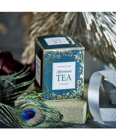 New English Teas Green Christmas Teabag Carton with 10 English Afternoon Teabags - Buy Online on GoSupps.com