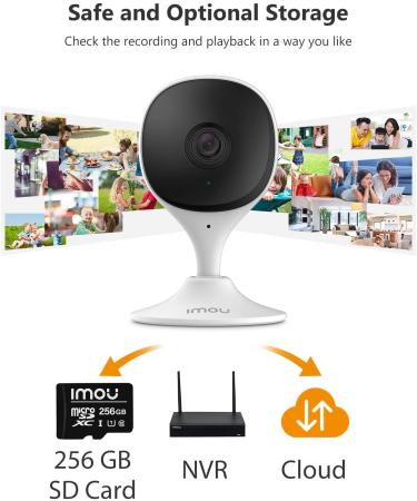 Imou 1080P Home Security Camera 2 Pack with Night Vision, 2-Way Audio, Human & Sound Detection | WiFi Indoor Camera Dog Cam | Works with Alexa | 2MP - Buy Online on GoSupps.com