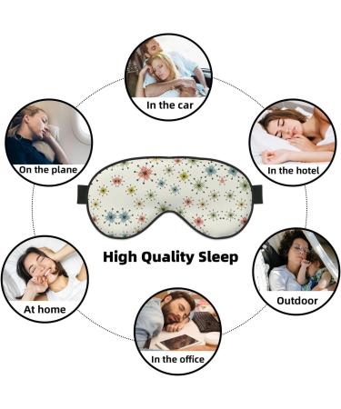 Atomic Stars Pattern Soft Eye Mask - Sleep Mask for Men & Women | Travel Comfort - Buy Online on GoSupps.com