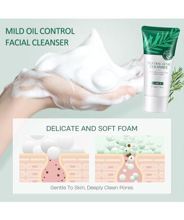 Tea Tree Skin Care Set | Oil Control & Pore Cleansing Kit for Balanced Skin | Travel-Friendly Moisturizer Cleanser & Serum for Teen Girls - Buy Online on GoSupps.com