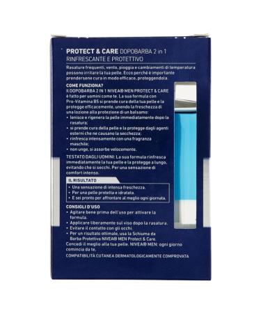 Nivea Men Protect & Care Aftershave Balm 2in1 - Refreshing & Protective - 4 x 100ml Bottles - International Shipping Available - Buy Online on GoSupps.com
