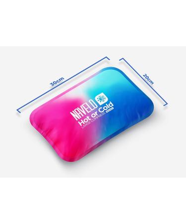Navelo Cold Warm Compress - Big Gelpack 20x30cm | Reusable Soft Touch Cooling & Heating Pad | Versatile Blue Hot & Cold Gel Pack - Buy Online on GoSupps.com