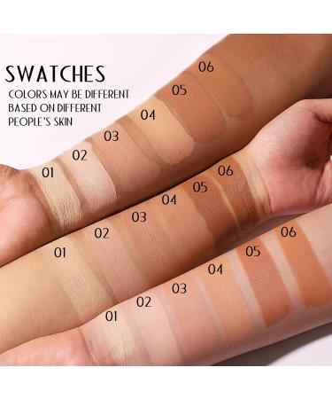 LXZJJM Liquid Foundation Full Coverage Matte Finish 6 Colors Matte Foundation Sweat & Water Resistant Matte Finish (02 - Fair with cool undertones 1 FL.OZ /30ml) 30 ml (Pack of 1) 02 - Fair With Cool Undertones - Buy Online on GoSupps.com