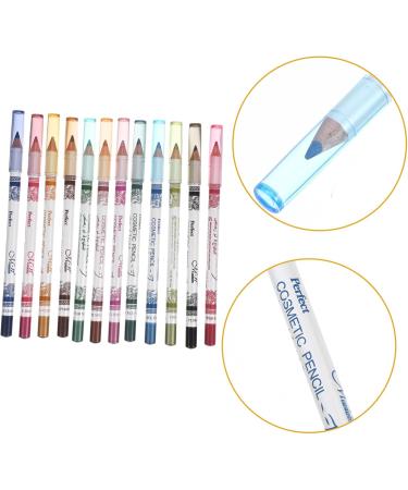 12pcs Cosmetic Makeup Pen Liner Pencil Eyeshadow Colour Eyeliner Eye Lip 1 count (Pack of 1) Colorful - Buy Online on GoSupps.com