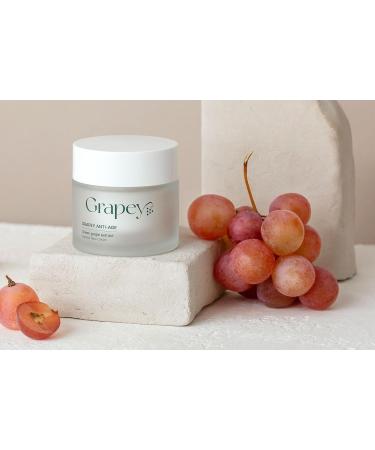  Grapey Anti-Aging Face Cream with Vines and Grapes - Grapey | Deep Hydration Anti-Wrinkle and Antioxidant Effect | Natural Formula Suitable for All Skin Types - Buy Online on GoSupps.com
