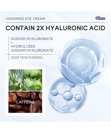 Eye Cream Anti Aging Hyaluronic Acid Eye Cream For Dark Circles And Puffy Eyes Caffeine Eye Cream For Wrinkles & Repair Under Eye Cream For Puffy Eyes Reduce Fine Lines - Buy Online on GoSupps.com