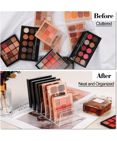 YF Eyeshadow Palette Organizer - Plastic Divided Makeup Holder for Cosmetics Storage | Transparent Small - Buy Online on GoSupps.com