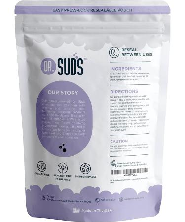 Dr. Suds Natural Laundry Detergent Powder - Lavender Chamomile | 100+ Loads | 64 oz - Buy Online on GoSupps.com