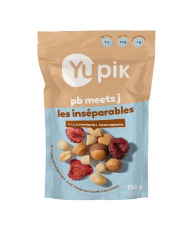 Yupik PB Meets J Mix 136 g Crunchy & Soft Snack Peanut Butter & Jelly Blend of Peanuts Dried Strawberries Peanut Butter Chocolate Cups & Shortbread Cookies Sweet Trail Mix Party Snacks