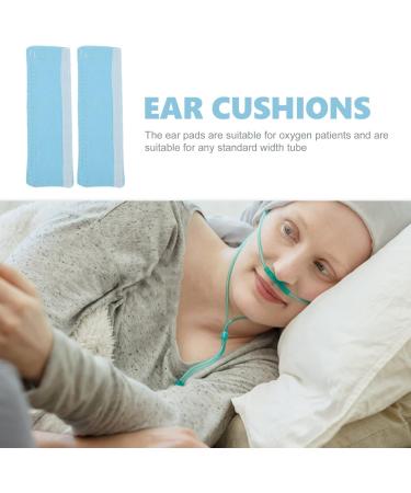 Nasal Oxygen Covers Oxygen Tubing Protector 2pcs Sky Blue Oxygen Cannula Ear Cushions for Oxygen Users to Full Your Face Ears - Buy Online on GoSupps.com