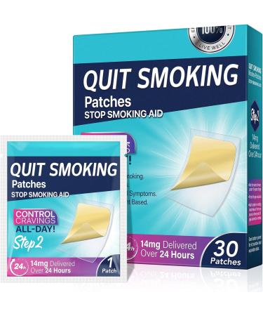 Stop Aid Step 2 Quit Patch - 30 Patches (14mg) | 24-Hour Nicotine Replacement Therapy - Buy Online on GoSupps.com